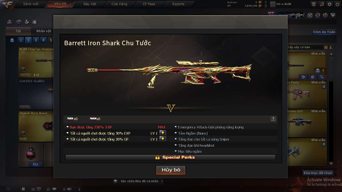 shop acc cf uy tin gia re